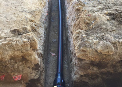 Extension to an existing fire main below a proposed new building at a school in Rosewater