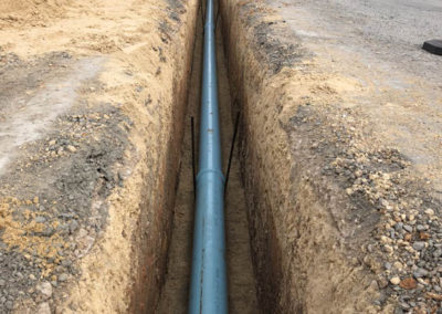 Fire main installation at a Railyard in Regency Park using 150mm Super main pipe work