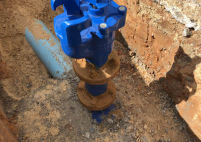 Installation of 1 off a series of fire plugs installed at a Railyard in Regency Park